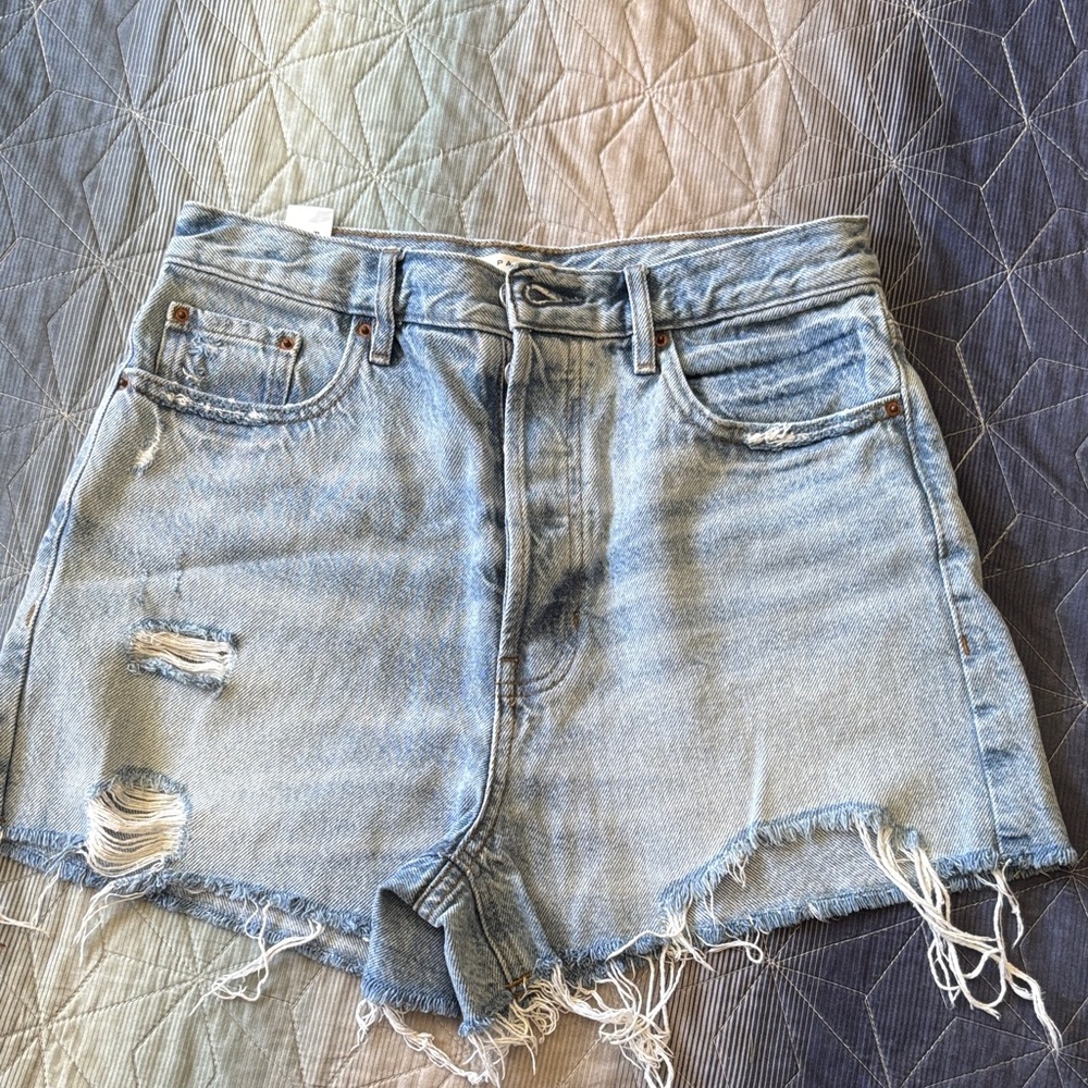 PacSun Light Blue Denim Vintage Shorts